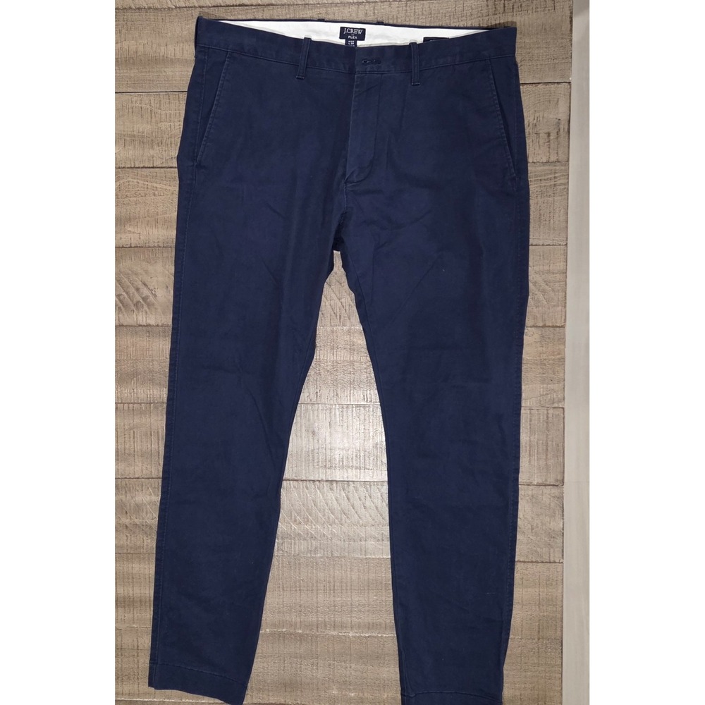 Mens Navy Blue J.Crew Flex Skinny Dress Pants W33 L30